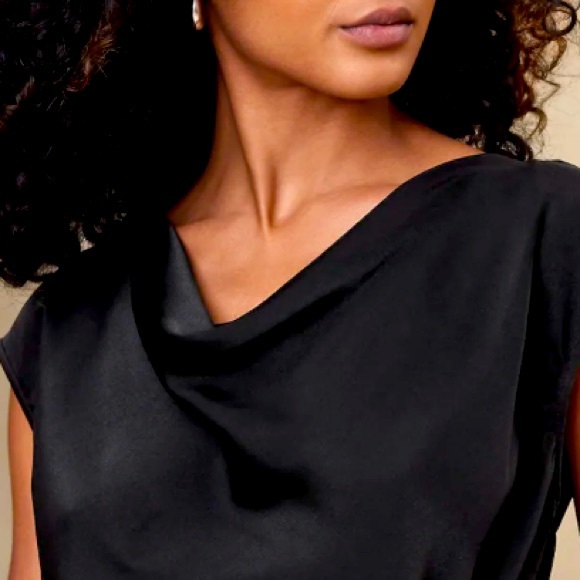 NWT BANANA REPUBLIC COWL-NECK TOP - Picture 3 of 5